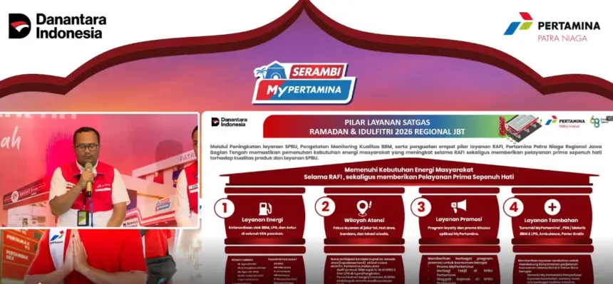 Konferensi pers terkait pasokan bbm selama arus mudik dan libur lebaran