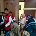 Suasana sidang kasus Tambang Emas Pancurendang, Ajibarang, yang dilaksanakan di Pengadilan Negeri (PN) Purwokerto, Senin (30/03/2026).