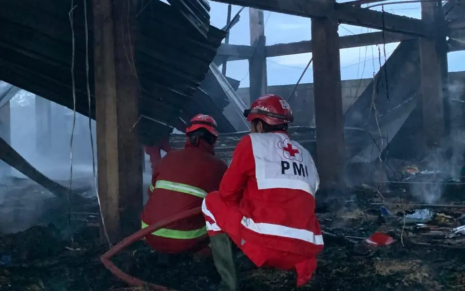 kebakaran kandang ayam