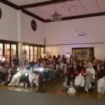 Suasana kemeriahan Nobar Arirang World Tour: In Goyang Di Hetero Space Obati Kerinduan BTS ARMY, di Hetero Space Purwokerto, 11-12 April 2026.