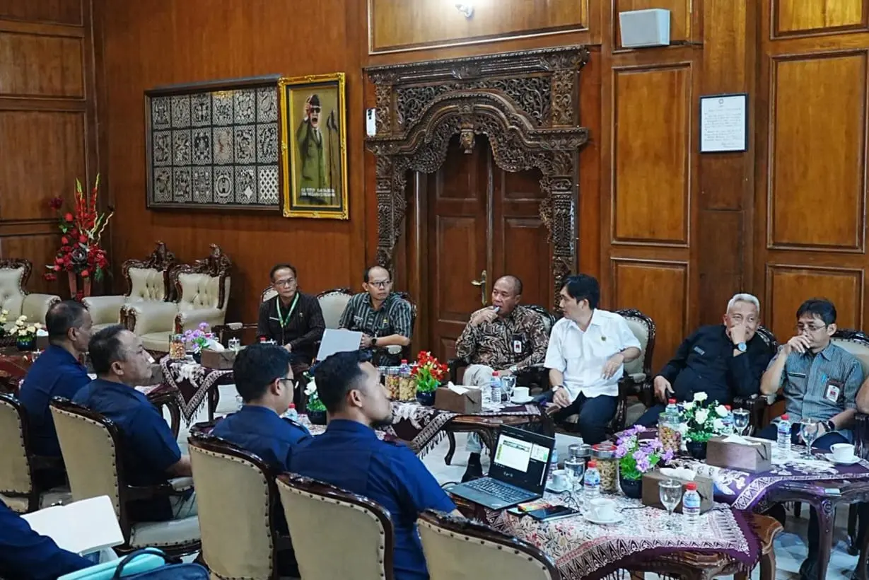 Project Director KSPP, Blasius Popylus, setelah melakukan audiensi dengan Bupati Banyumas, Sadewo Tri Lastiono, di Aula Joko Kaiman, kompleks Pendopo Si Panji Purwokerto, Kamis (23/4/2026).