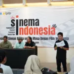 Sejumlah pelajar di Banyumas Raya kegiatan pelatihan pendampingan produksi sekaligus diskusi film. (Faiz Ardani).