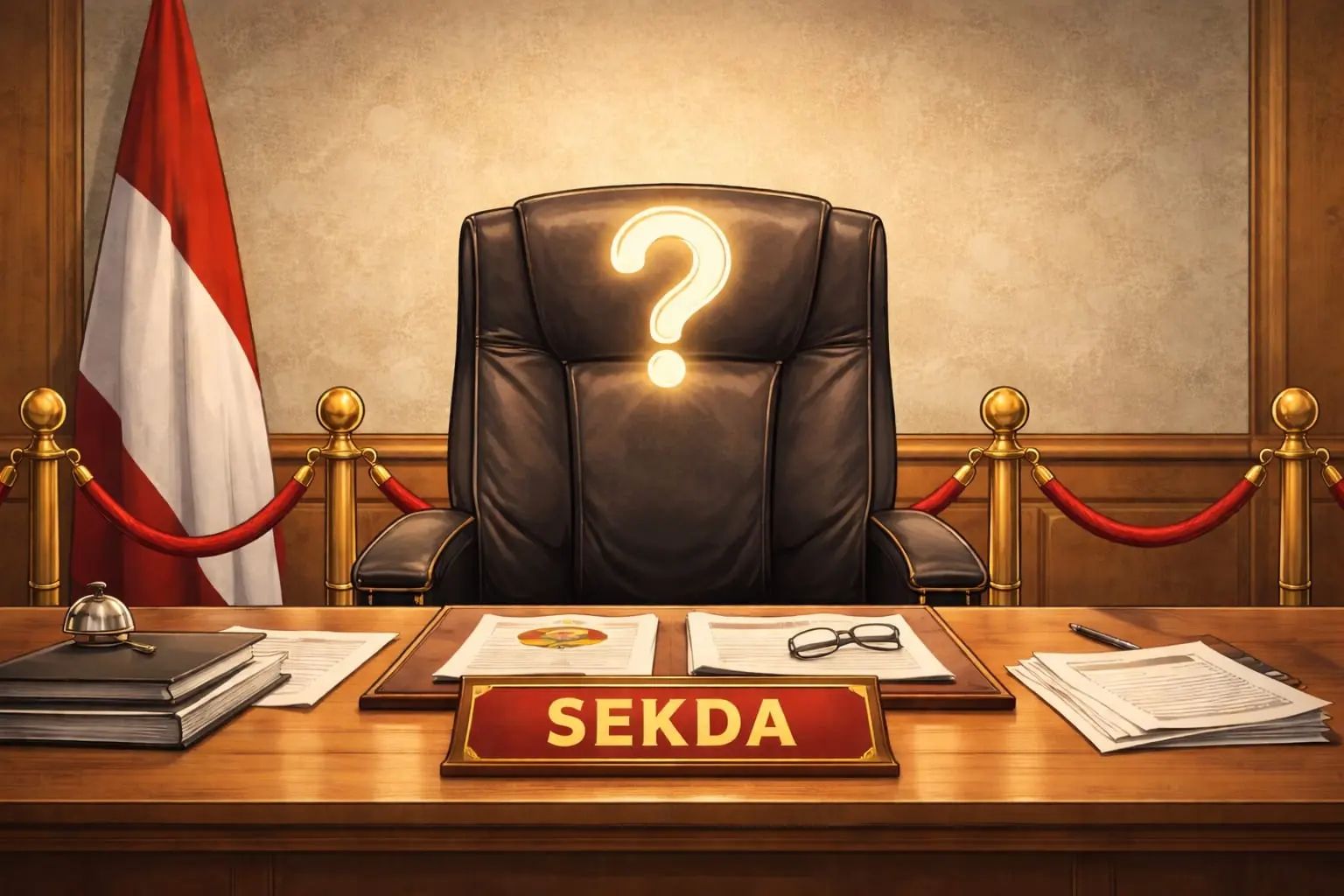 Ilustrasi kursi Jabatan Sekda Banjarnegara. (Foto: Ai)