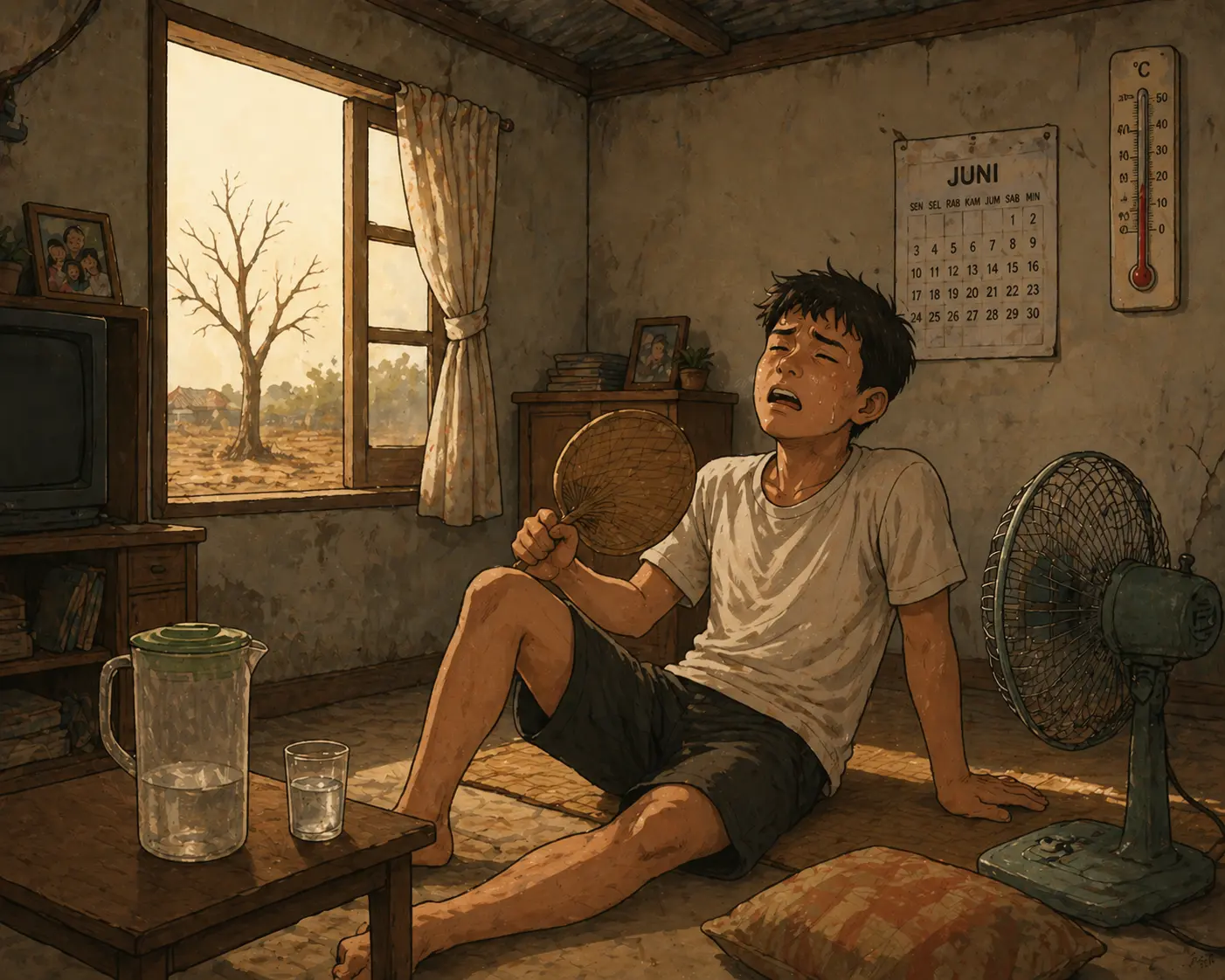 Gerah, musim pancaroba, cuaca panas, cilacap