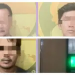 Satnarkoba Polresta Cilacap mengamankan tiga pelaku peredaran sabu beserta barang bukti. (Polresta Cilacap)