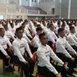 Sejumlah peserta seleksi Paskibraka Purbalingga saat sedang mengikuti seleksi, Senin (6/4/2026). (Foto : Heri C)