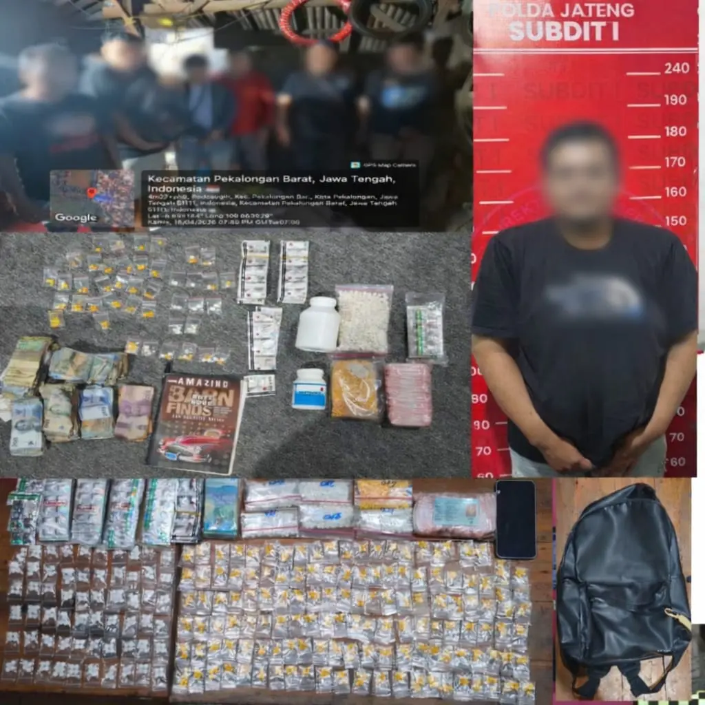 Bawa Ribuan Pil Yarindo dan Hexymer, Warga Aceh Utara Ditangkap Polda Jawa Tengah di Pekalongan