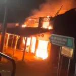 Kebakaran ruko di majenang cilacap