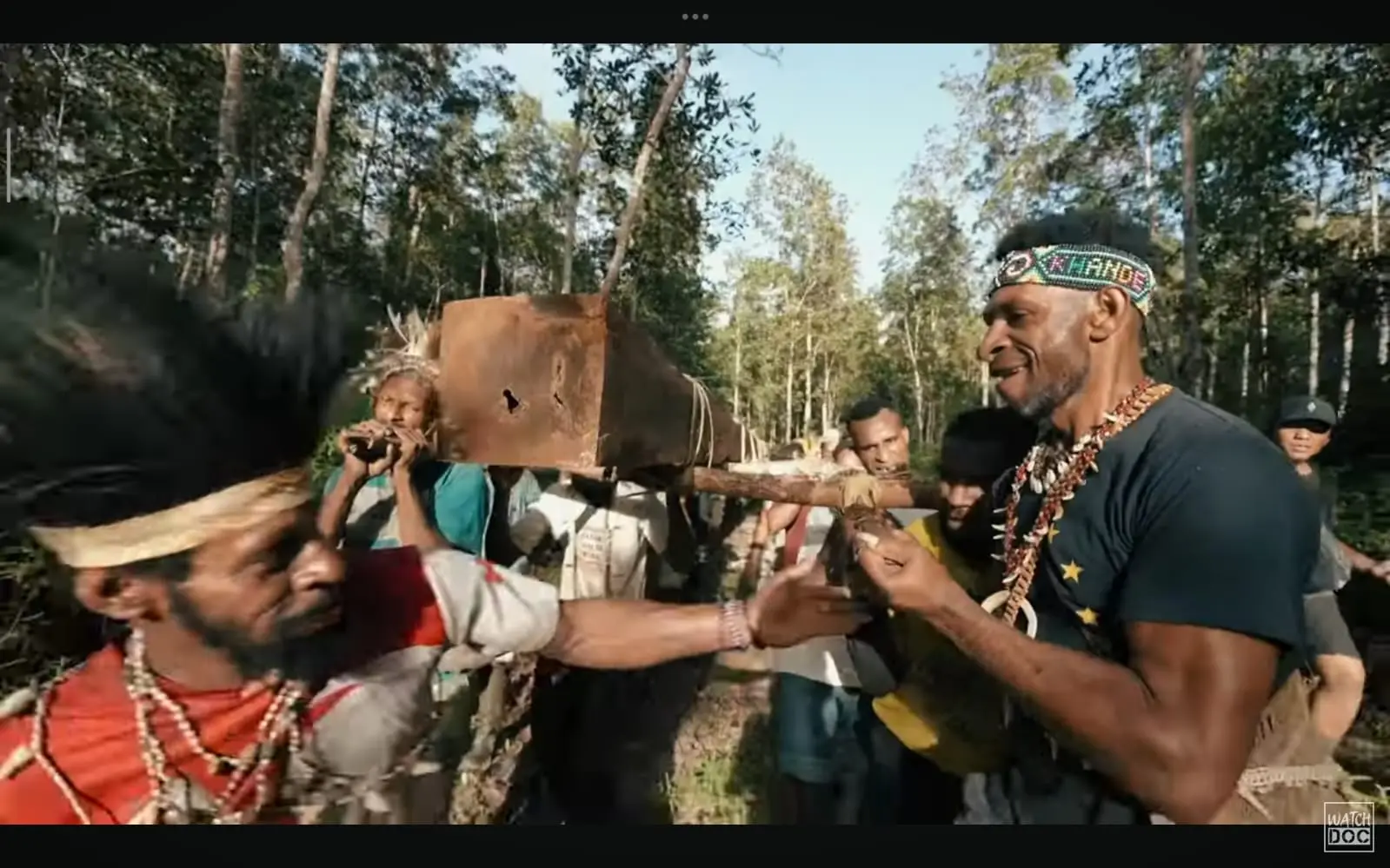 Tangkapan layar film dokumenter pesta babi yang rencananya akan di putar dalam nobar komunitas Godong Gedang Banjarnegara.