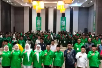 Suasana acara Muscab DPC PKB Banyumas di Sebuah Hotel, di Purwokerto, Sabtu (18/04/2026).