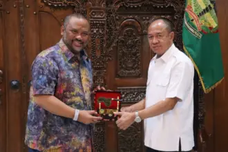 Suasana pertemuan Delegasi Malaysia dengan Pemkab Banyumas, di Ruang Joko Kaiman, Komplek Pendopo Si Panji Purwokerto, Rabu (15/04/2026)