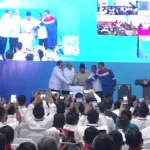 Presiden RI Prabowo Subianto meresmikan groundbreaking 13 Proyek Hilirisasi di Pertamina Patra Niaga RU IV Kilang Cilacap. (Faiz Ardani).