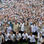 Presiden Prabowo Subianto berkunjung ke SMAN 1 Cilacap tinjau MBG. (Pemprov Jateng).
