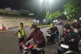 Sejumlah motor diaman polisi diduga balap liar di wilayah Cilacap Utara. (Polsek Cilacap Utara).