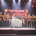 MPC Pemuda Pancasila Cilacap gelar tasyakuran pelantikan ketua dihadiri Plt Bupati Cilacap dan sejumlah ketua PP di Jateng. (Faiz Ardani).