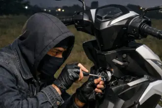 Ilusstrasi pencurian sepeda motor