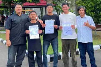Bebasnya tiga tapol Banyumas disambut keluarga, Rabu (29/04/2026).