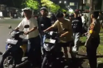 Polisi amankan sejumlah remaja yang diduga hendak balap liar di Cilacap. (Polresta Cilacap).