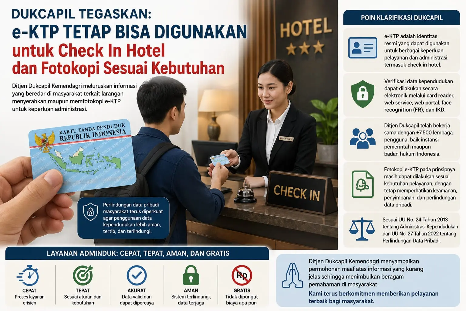 Ilustrasi penggunaan e-KTP (Foto: Ai)