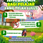 Flayer imbauan larangan konvoi kelulusan di Cilacap. (Satlantas Polresta Cilacap).