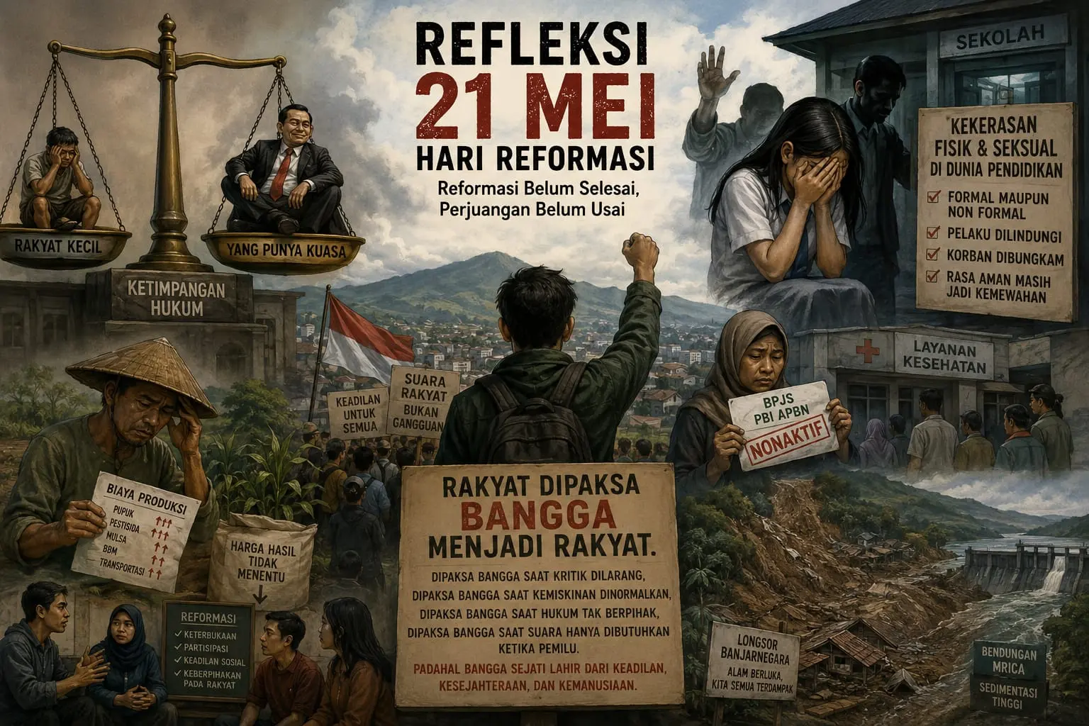 Refleksi Hari Reformasi, Perjalanan 28 Tahun Reformasi Hingga Rakyat Dipaksa Bangga Menjadi Rakyat