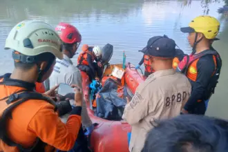 3 Hari Pencarian, Santri Darul Falah Ditemukan 16 Kilometer dari Lokasi Tenggelam