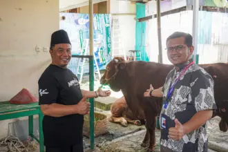 Solusi Bangun Indonesia Salurkan 21 Hewan Kurban di Cilacap, Warga Sekitar Pabrik Kebagian