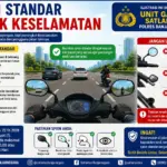 Leaflet edukasi penggunaan spion untuk ranmor. (Foto: Unit Gakum Satlantas Res Banjarnegara)