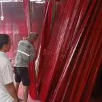 Pengusaha las Banjarnegara garap pintu folding KDMP