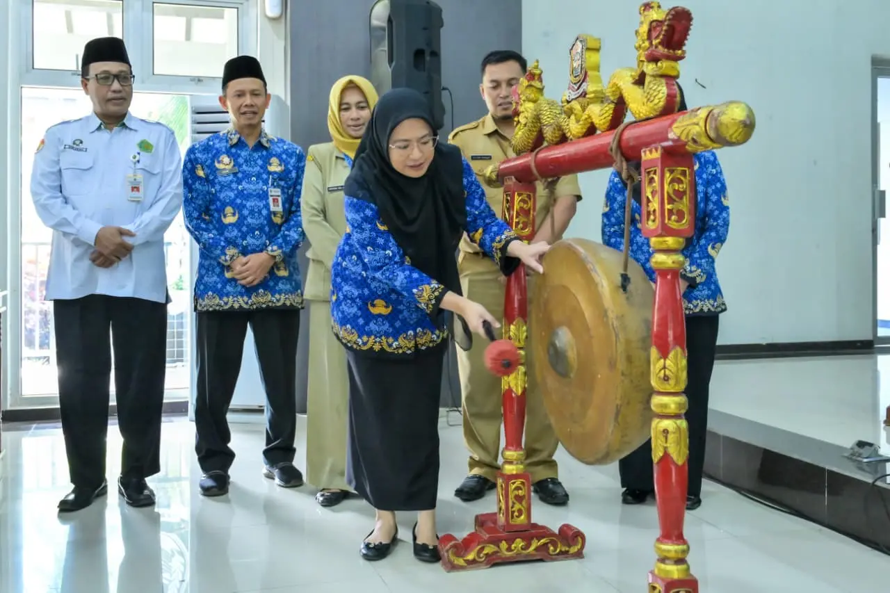 Bupati saat meluncurkan inovasi kawal projak
