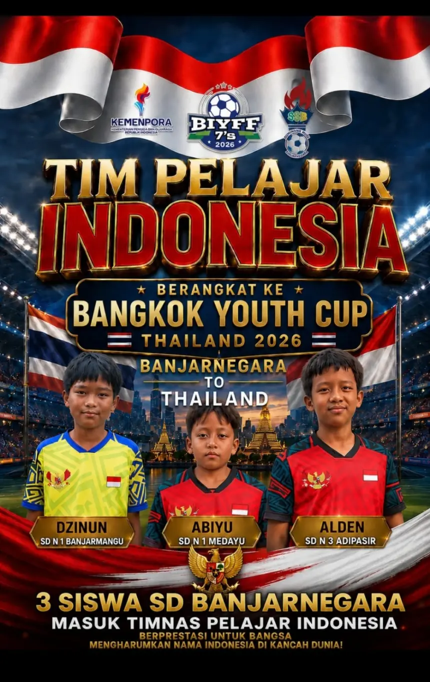 Tiga pelajar Banjarnegara siap perkuat Timnas di Bangkok Youth Cup 2026