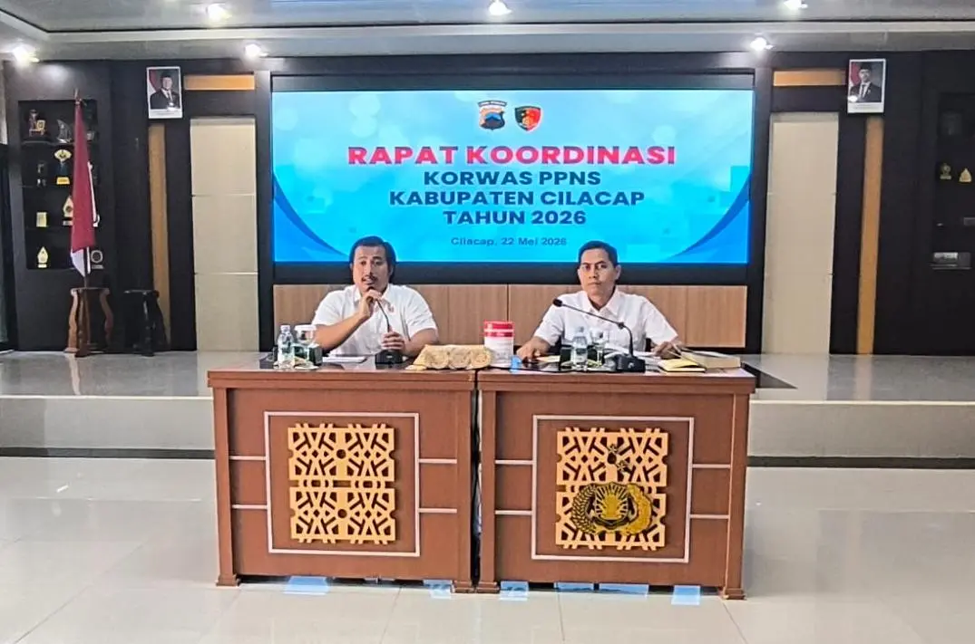 Satreskrim Polresta Cilacap Gelar Rakor Bintek PPNS 2026. (Satreskrim)