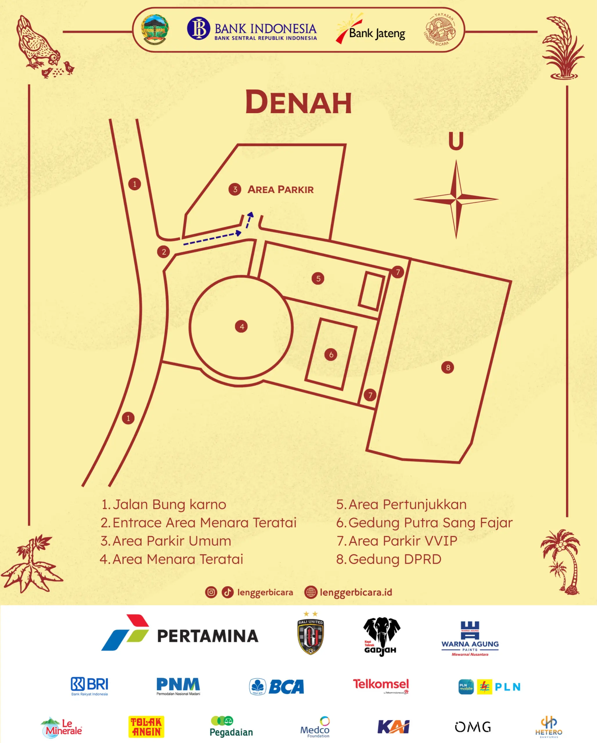 denah scaled Catat Jadwalnya! Banyumas Lengger Bicara 2026 Gratis di Menara Teratai