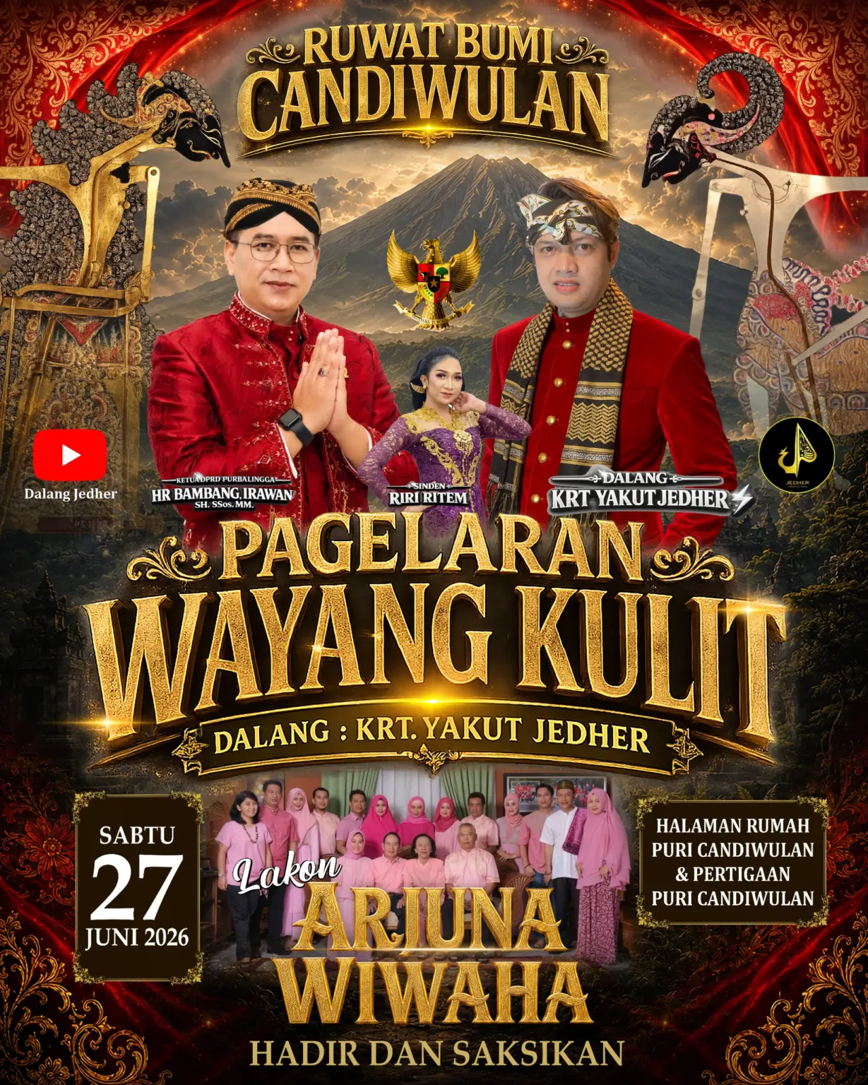 Desa Candiwulan Gelar Ruwat Bumi dan Pagelaran Wayang Kulit “Arjuna Wiwaha”