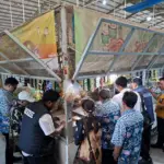 Satgas Pangan Polresta Cilacap cek harga MinyaKita di pasar Sidodadi. (Faiz Ardani).