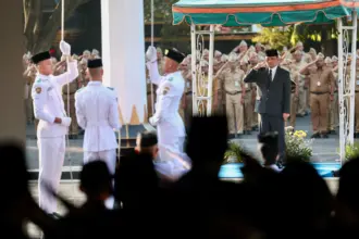 Gubernur Ahmad Luthfi dalam Upacara Hari Lahir Pancasila
