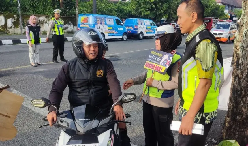 Satlantas Polres Banjarnegara lakukan sosialisasi tertib lalu lintas