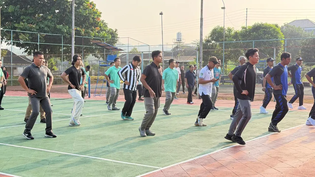 Olahraga bersama jadi program sehat UBP Mrica Banjarnegara
