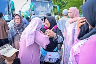 Tangis haru sambut kepulangan jemaah haji asal Banjarnegara